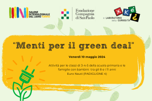 infografica per l'attività del Salone del libro 2024 con date e location